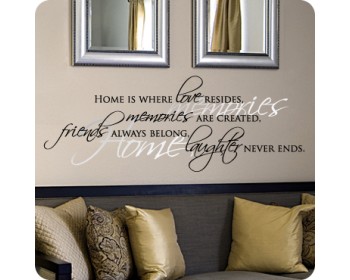 Home Is Where Love Resides, Memories Are Created, Friends Always Belong, Laughter Never Ends. Home Is Where Love Resides, Memories Are Created, Friends Always Belong, Laughter Never Ends.